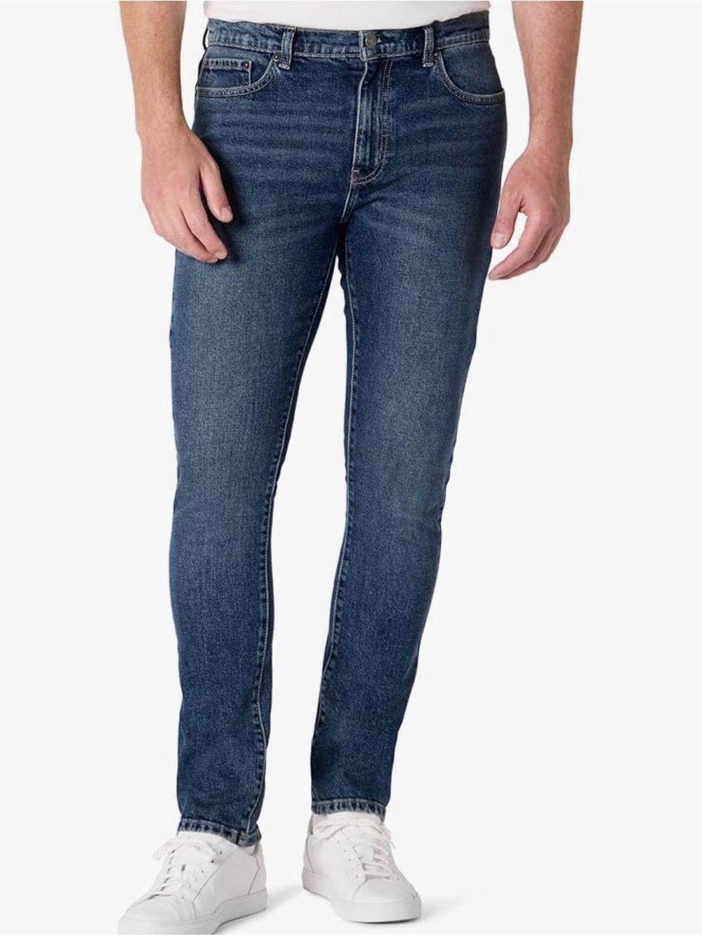 Amazon Essentials Men's Skinny Jeans in Dark Blue Wash